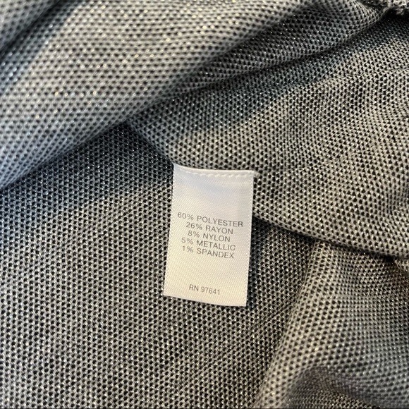 J Jill women’s grey plaid 3/4 sleeve tunic top, Medium - Picture 8 of 8